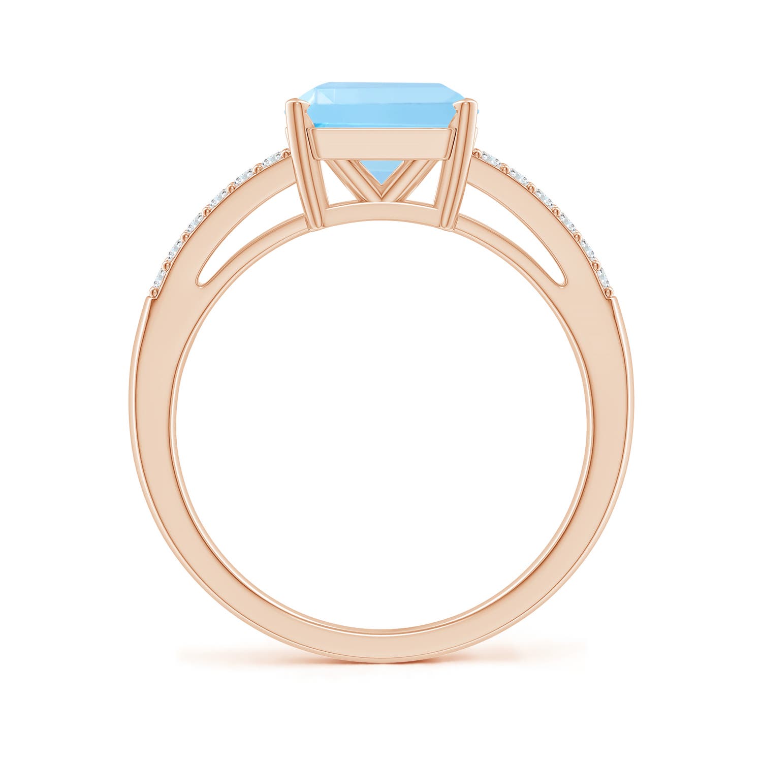 AA - Swiss Blue Topaz / 3.24 CT / 14 KT Rose Gold