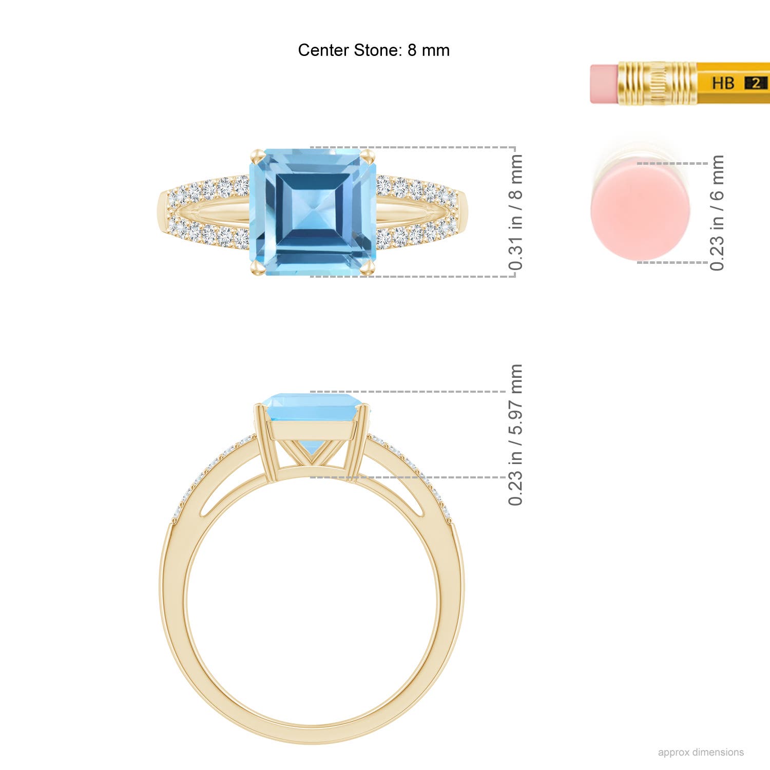 AA - Swiss Blue Topaz / 3.24 CT / 14 KT Yellow Gold