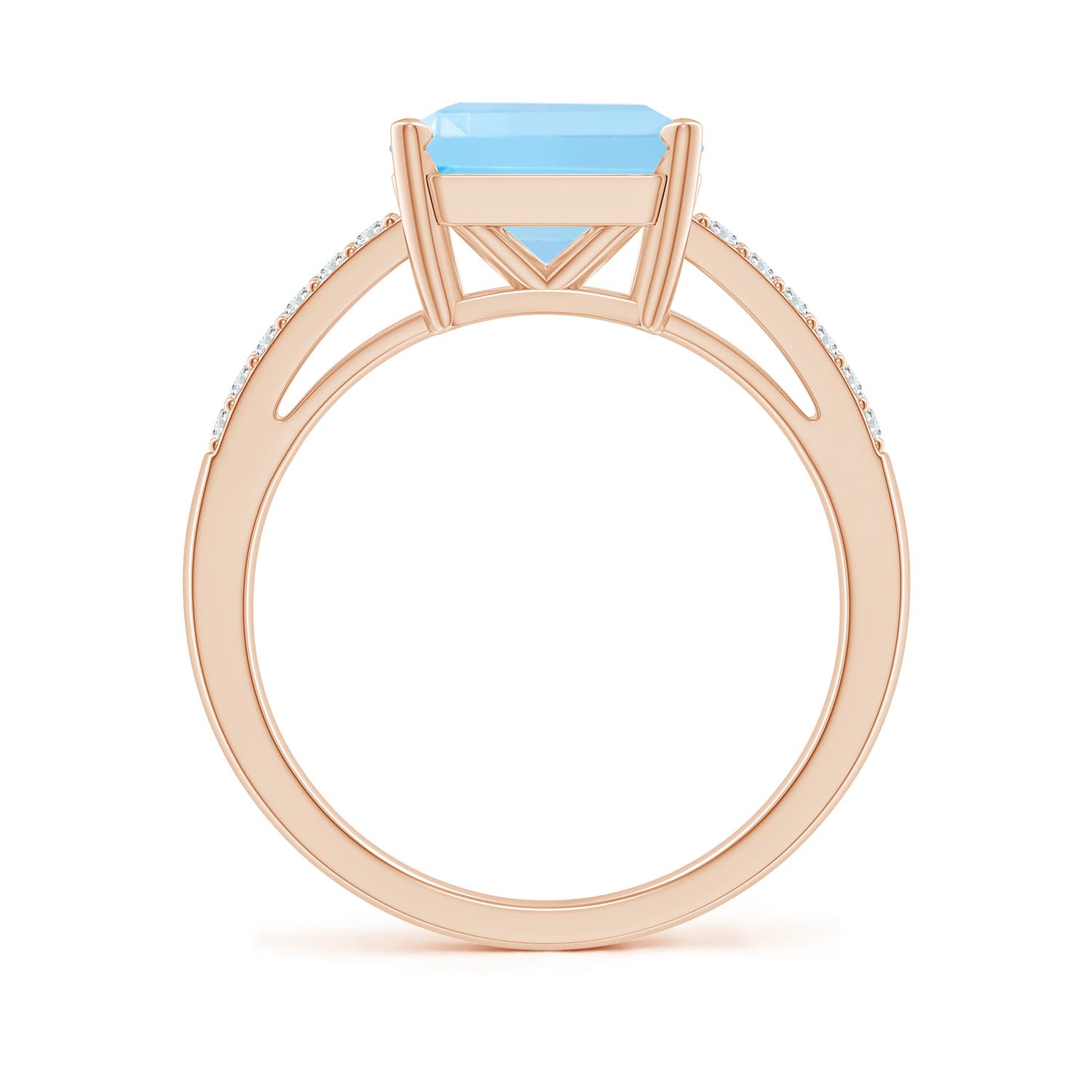 AA - Swiss Blue Topaz / 4.74 CT / 14 KT Rose Gold