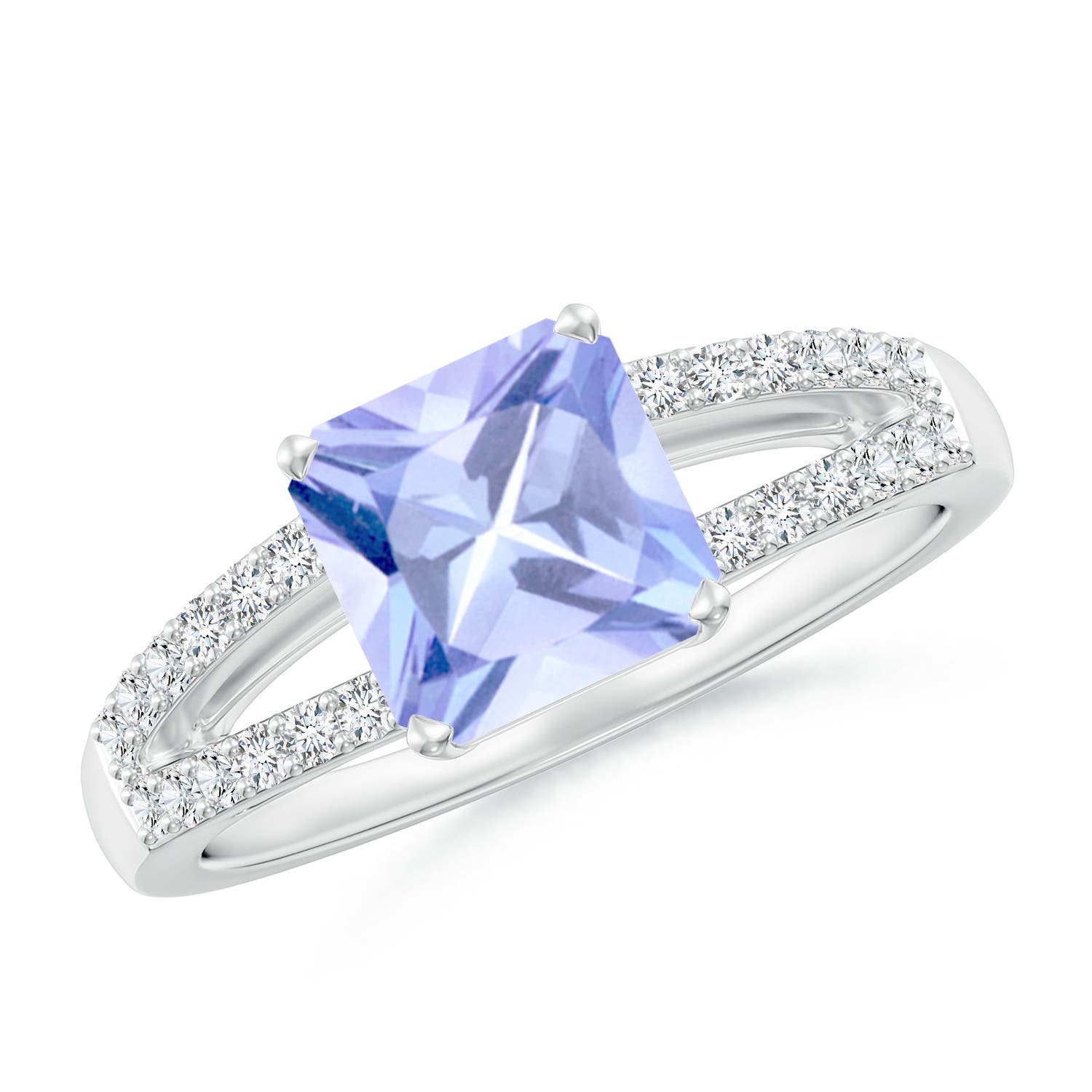 A - Tanzanite / 1.74 CT / 14 KT White Gold