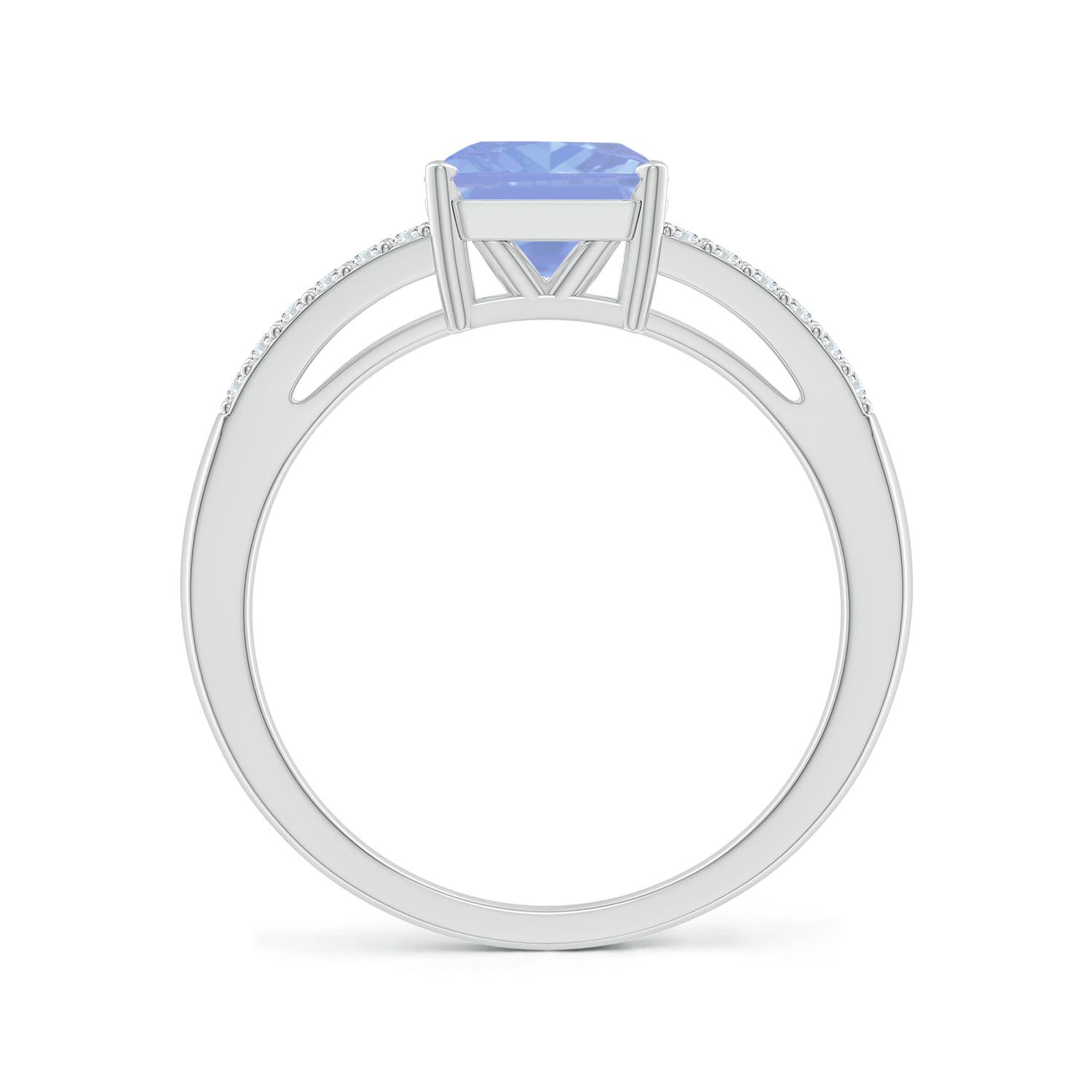 A - Tanzanite / 1.74 CT / 14 KT White Gold