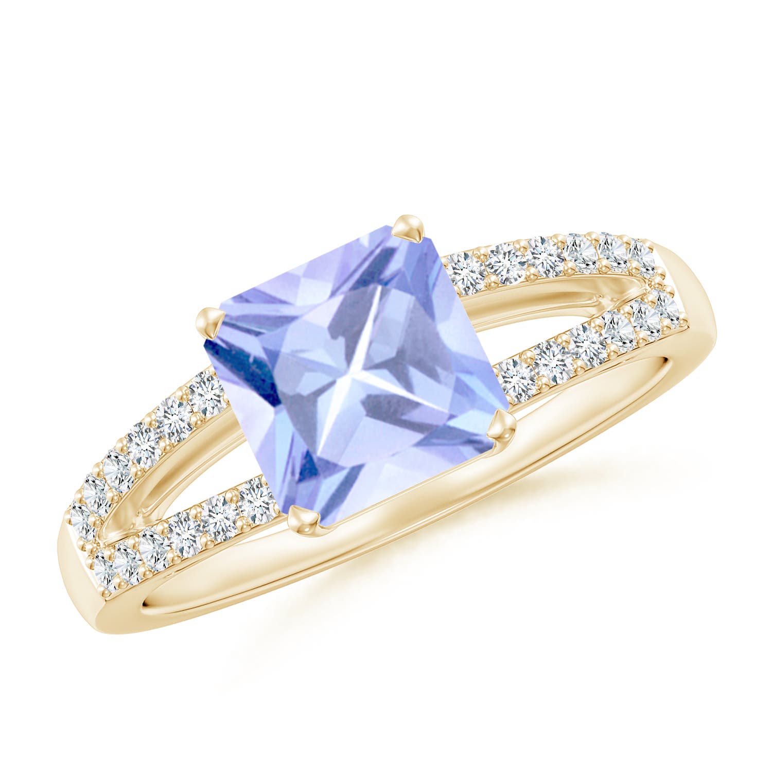 A - Tanzanite / 1.74 CT / 14 KT Yellow Gold