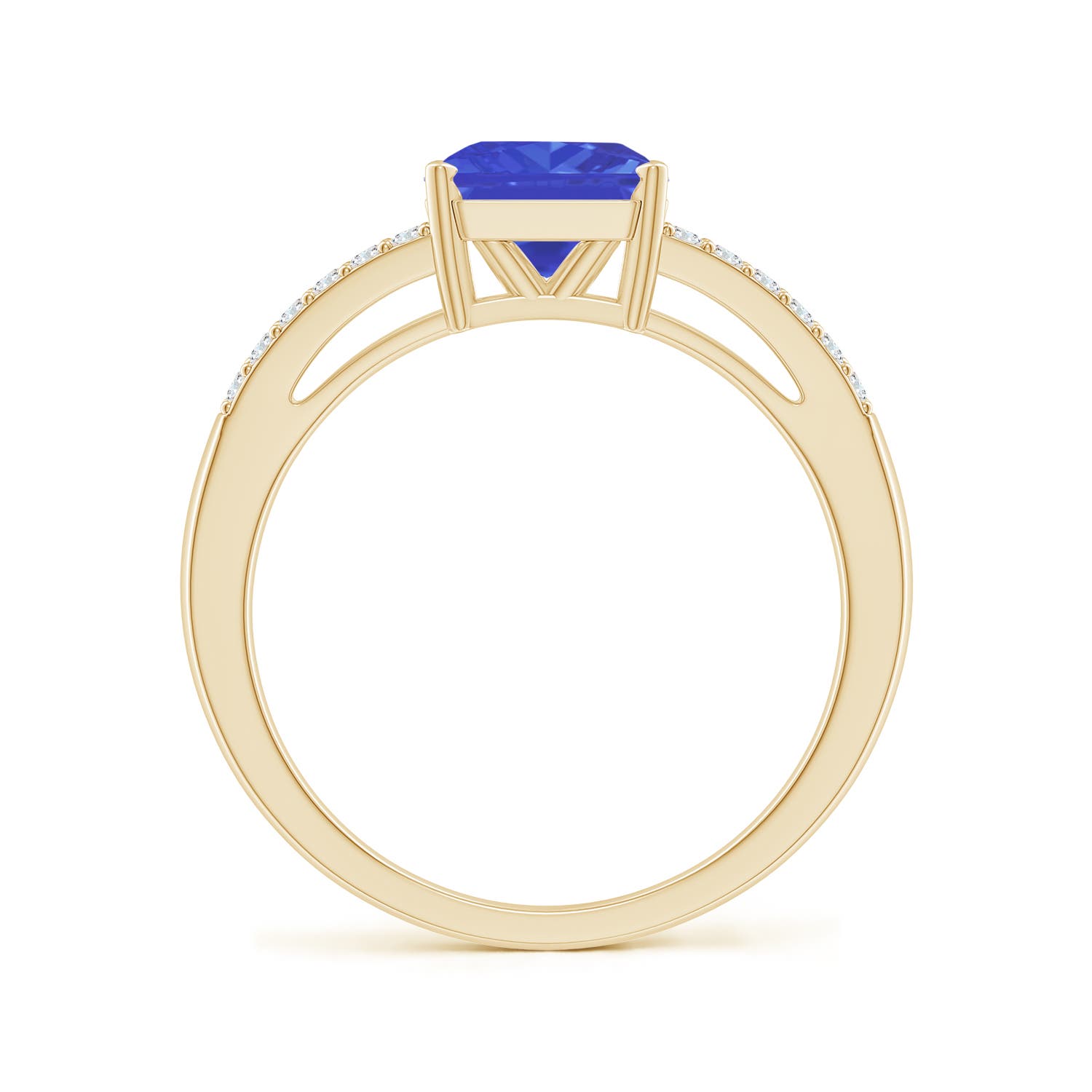 AAA - Tanzanite / 1.74 CT / 14 KT Yellow Gold