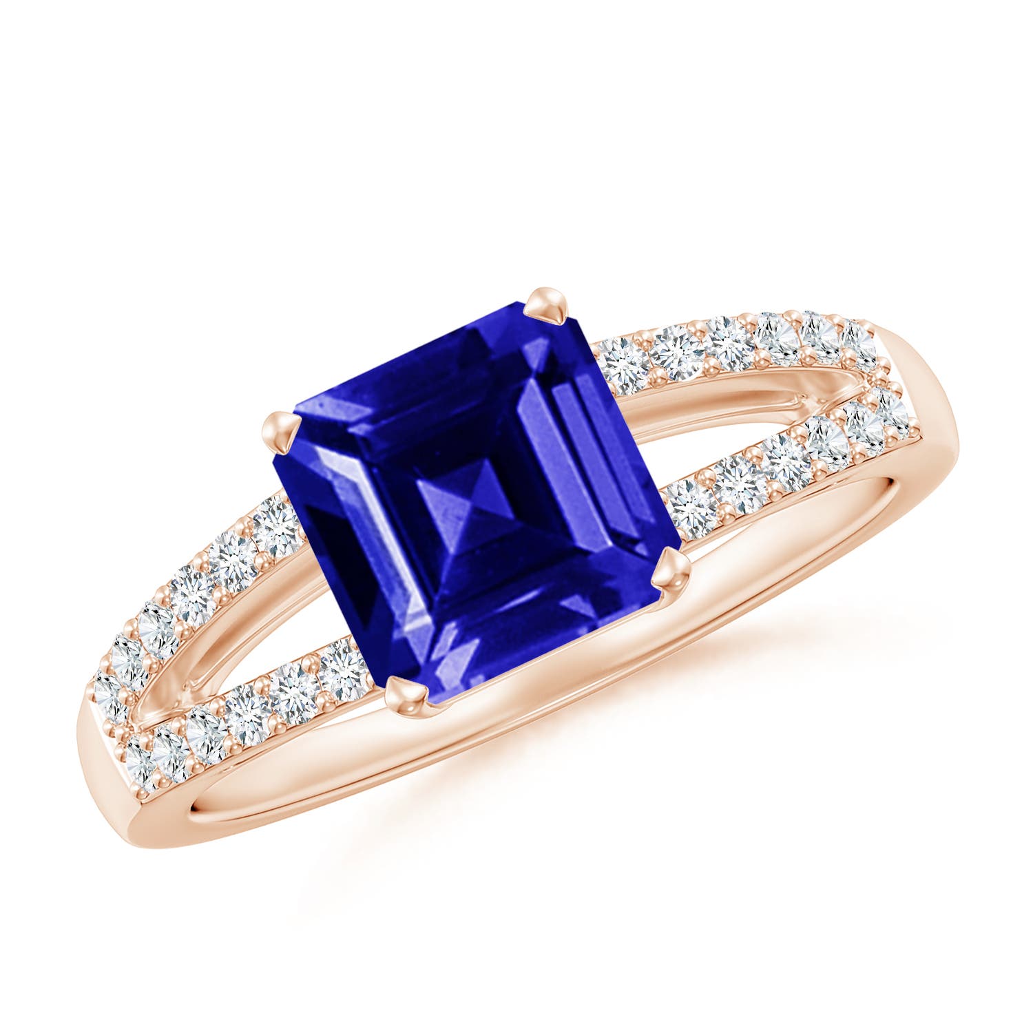 AAAA - Tanzanite / 1.74 CT / 14 KT Rose Gold