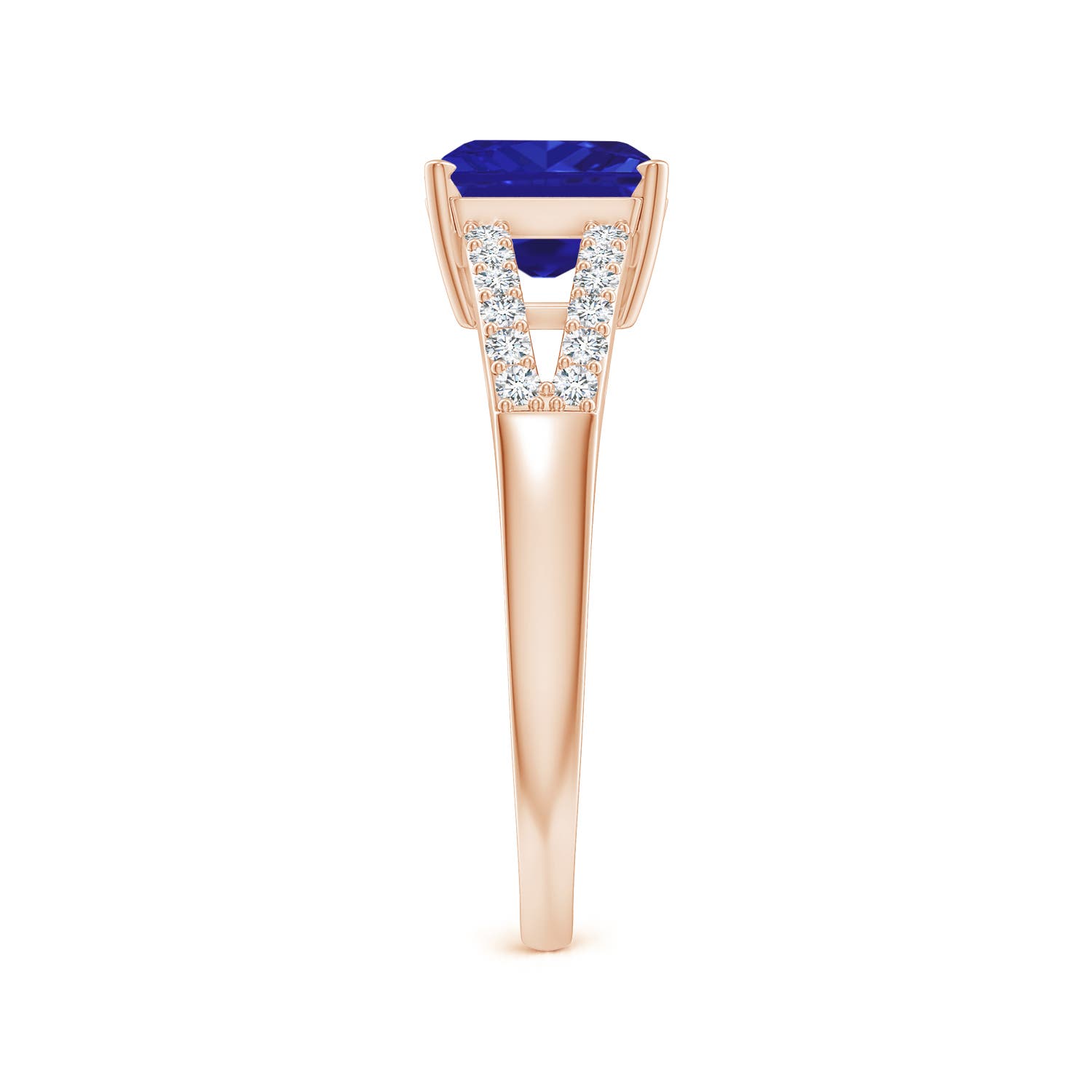 AAAA - Tanzanite / 1.74 CT / 14 KT Rose Gold