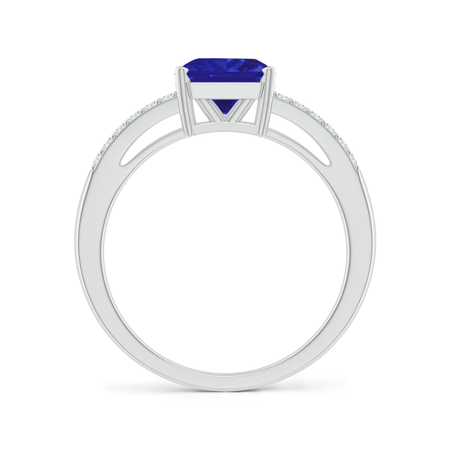 AAAA - Tanzanite / 1.74 CT / 14 KT White Gold