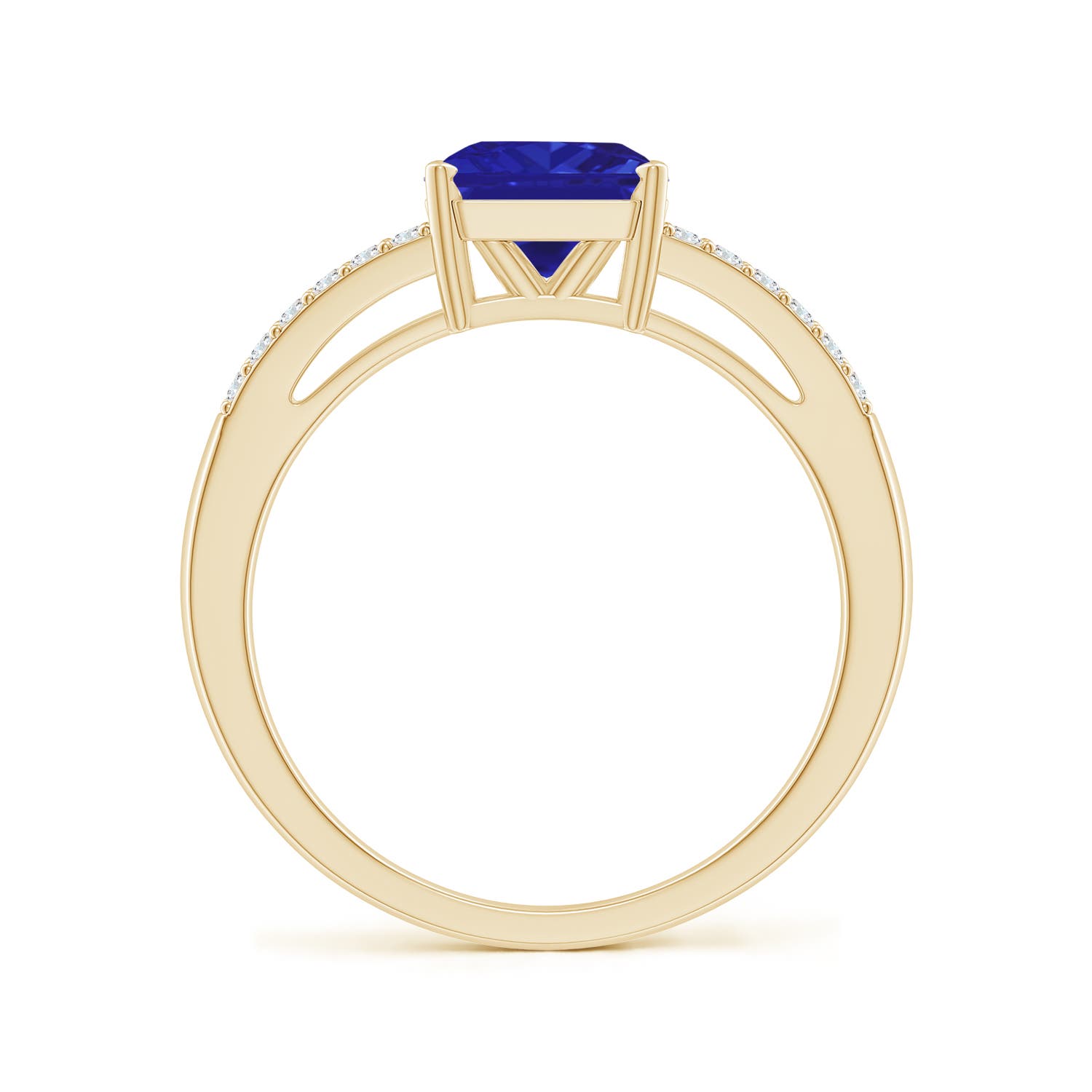 AAAA - Tanzanite / 1.74 CT / 14 KT Yellow Gold