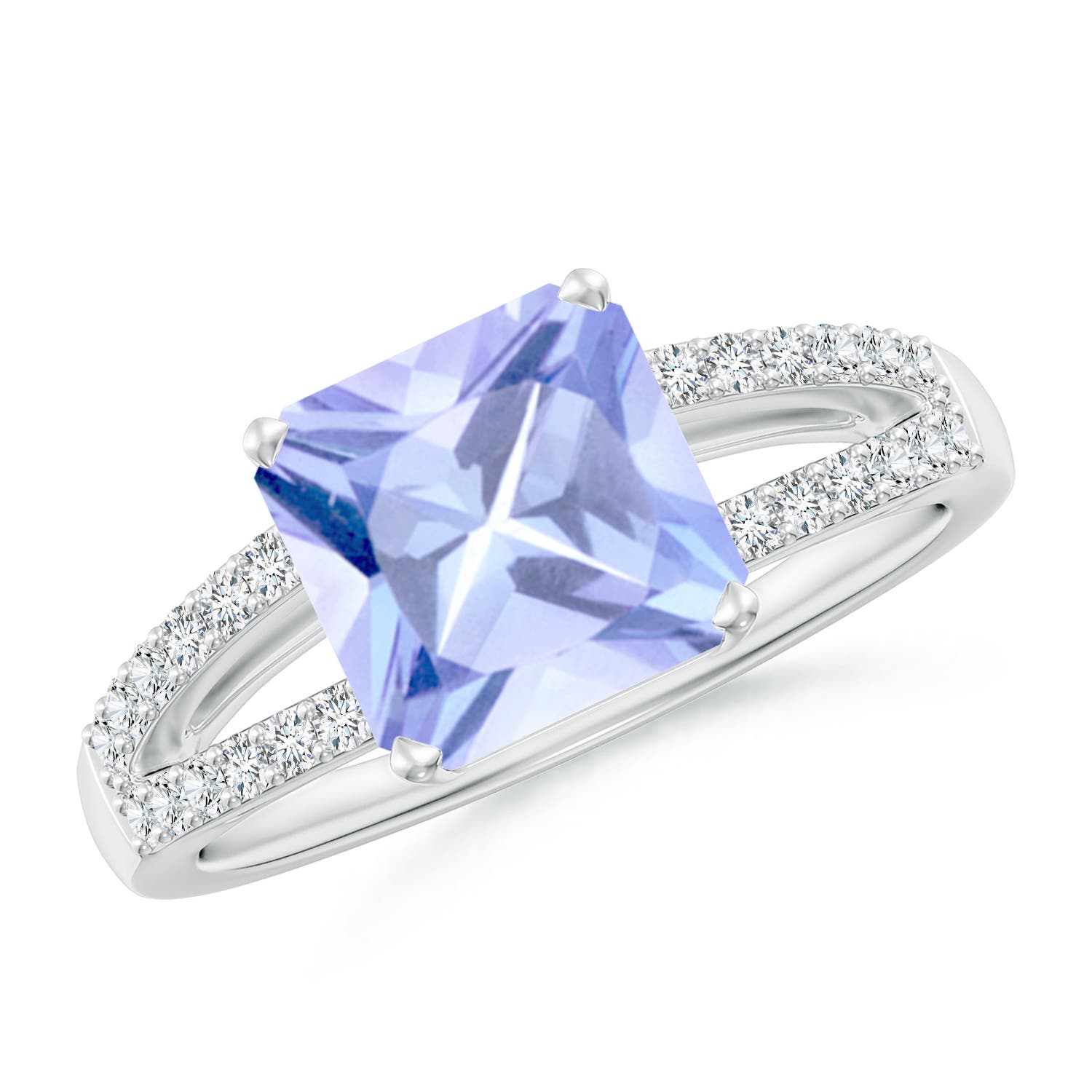 A - Tanzanite / 2.49 CT / 14 KT White Gold