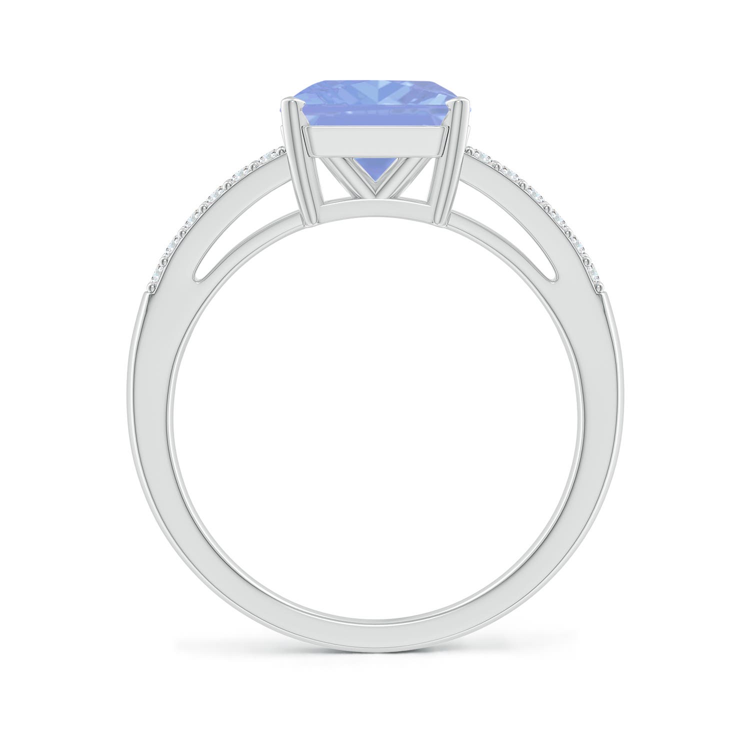 A - Tanzanite / 2.49 CT / 14 KT White Gold