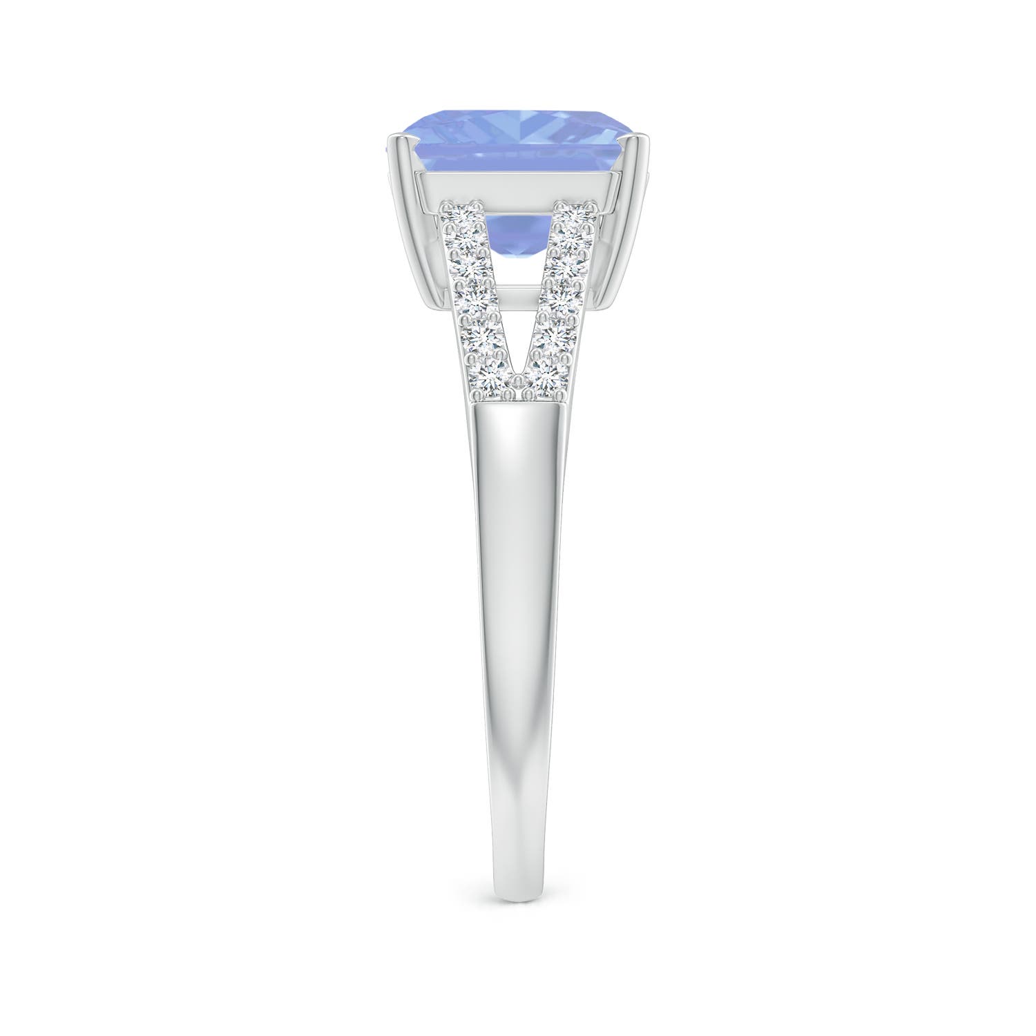 A - Tanzanite / 2.49 CT / 14 KT White Gold