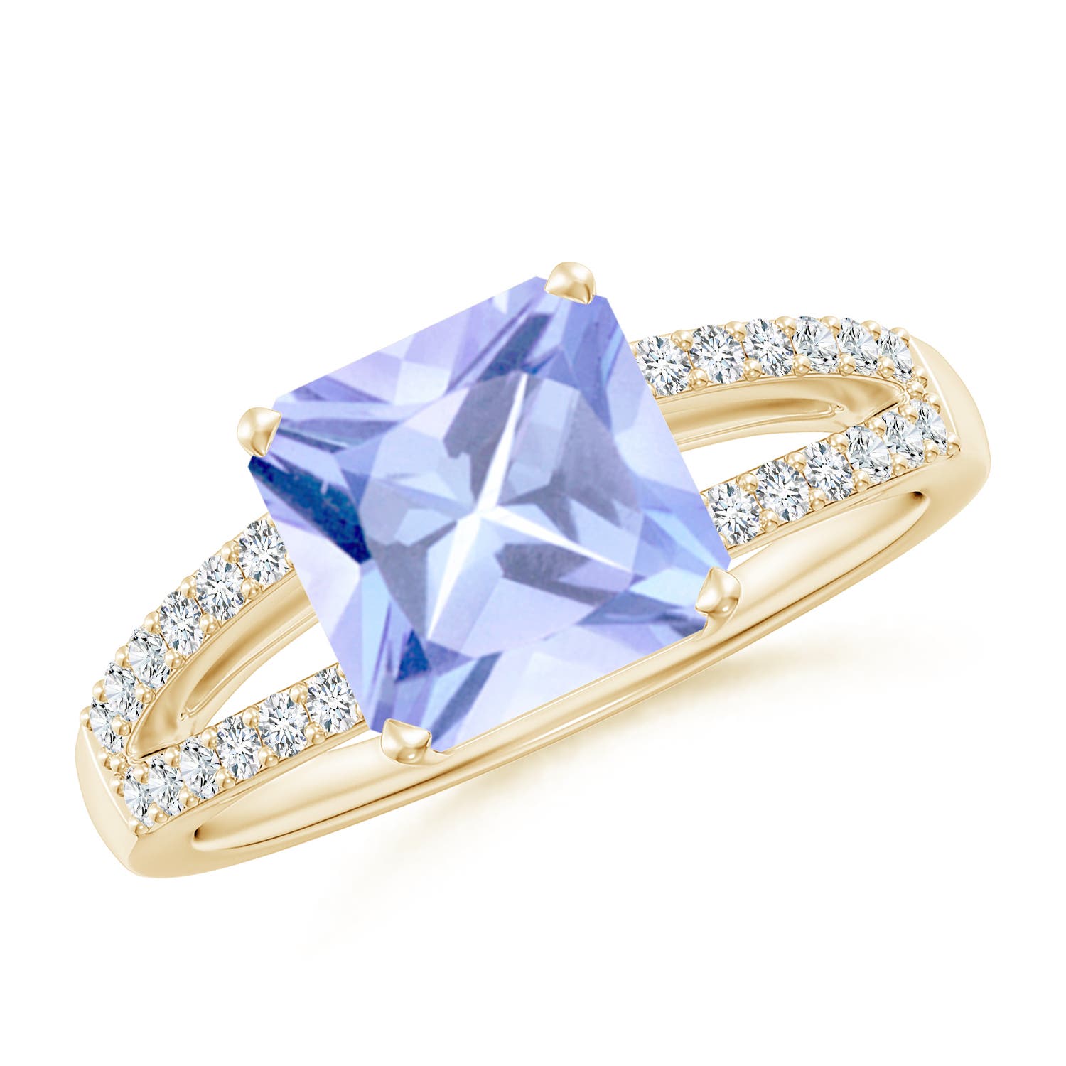 A - Tanzanite / 2.49 CT / 14 KT Yellow Gold