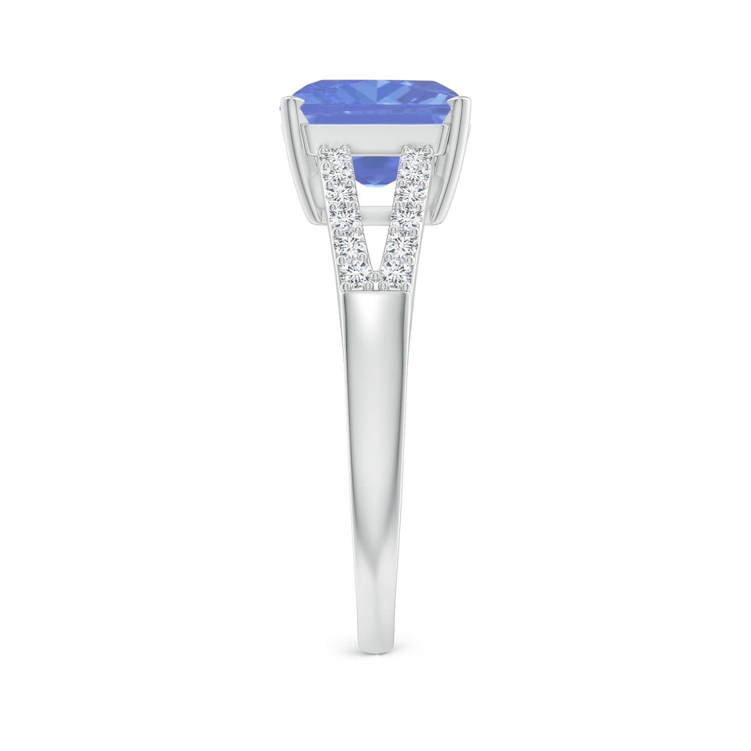 AA - Tanzanite / 2.49 CT / 14 KT White Gold