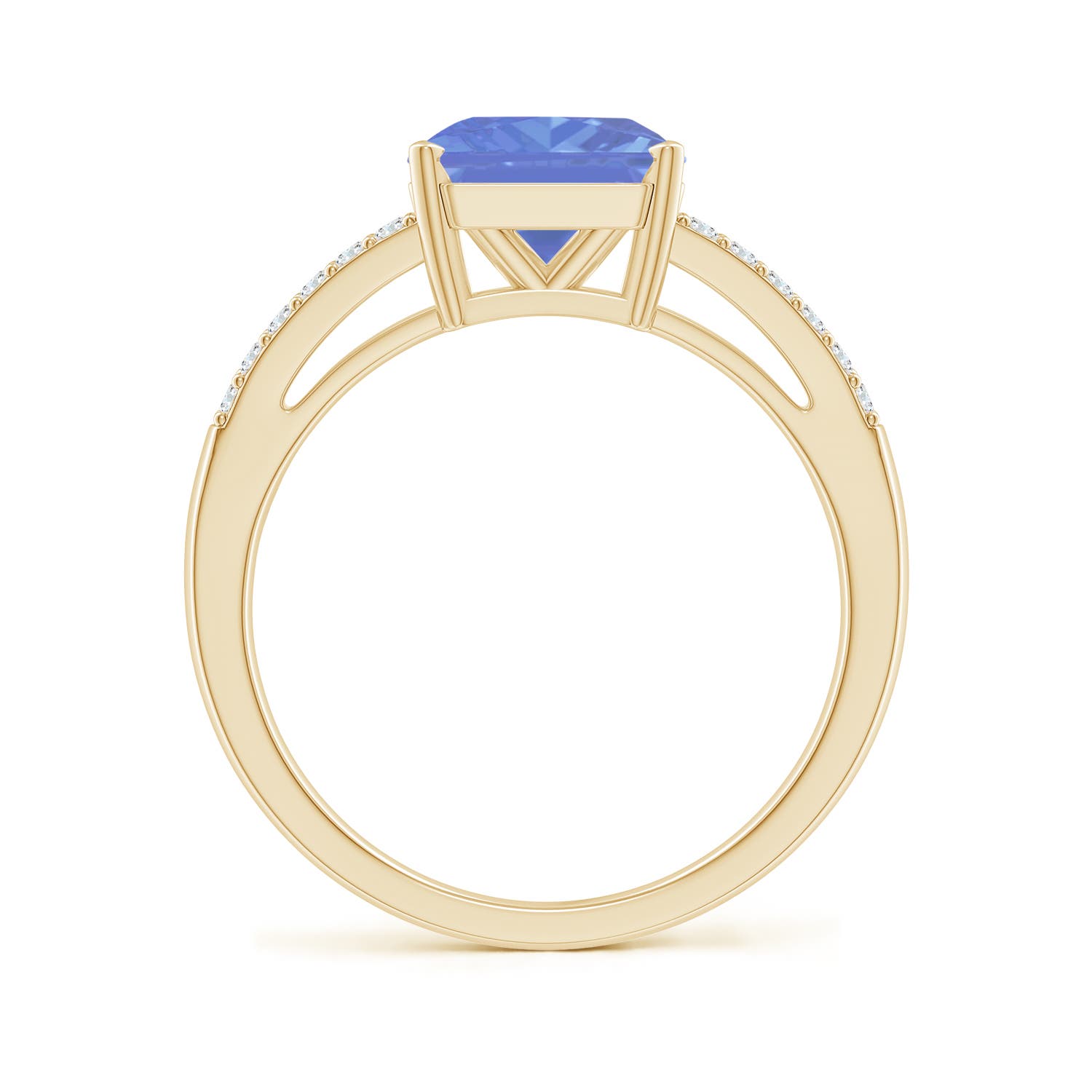 AA - Tanzanite / 2.49 CT / 14 KT Yellow Gold