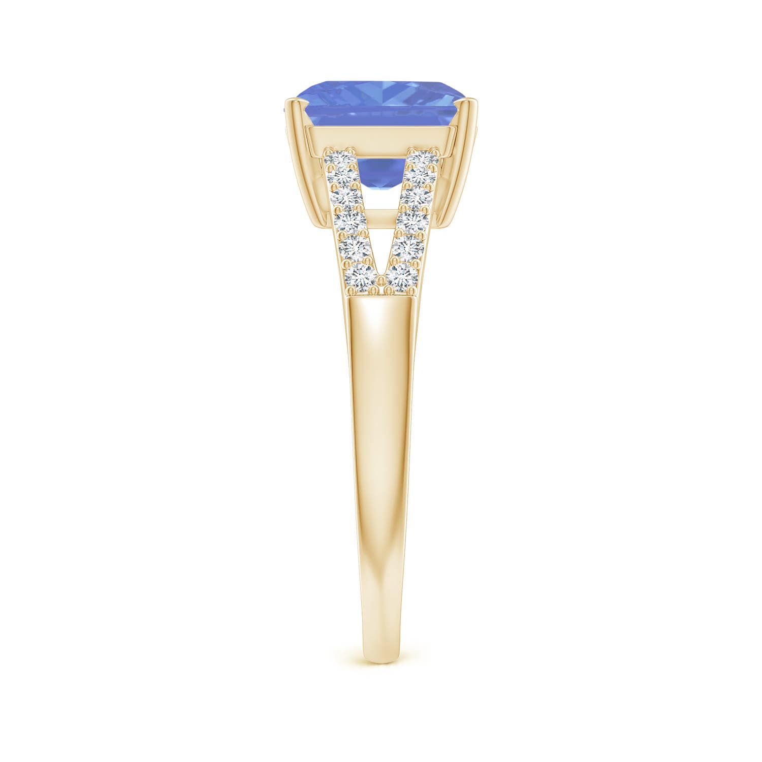 AA - Tanzanite / 2.49 CT / 14 KT Yellow Gold