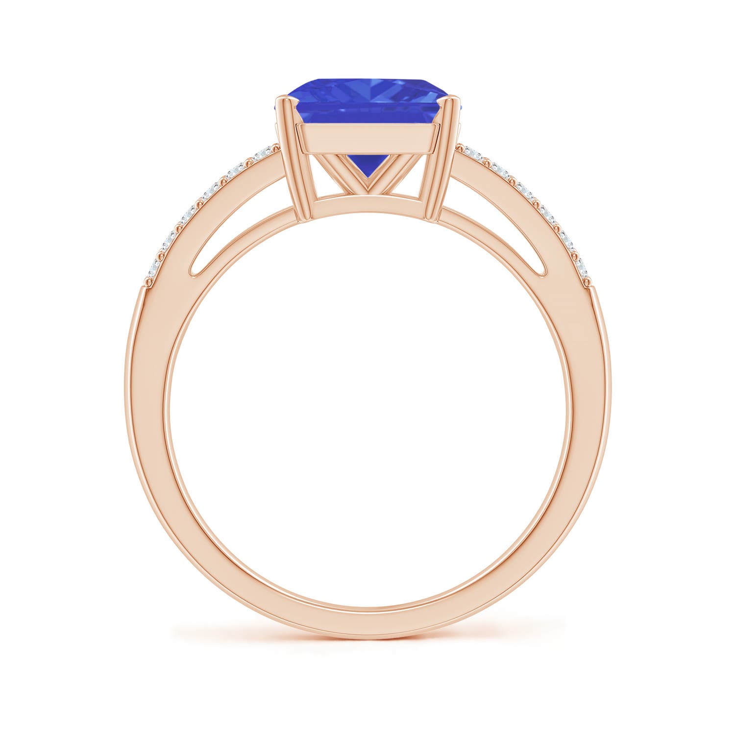 AAA - Tanzanite / 2.49 CT / 14 KT Rose Gold