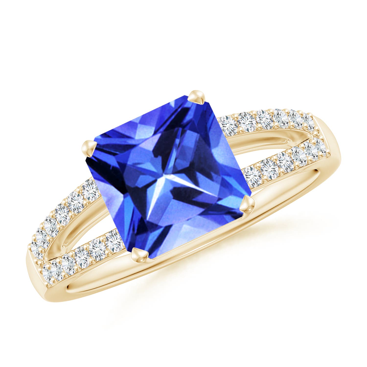 AAA - Tanzanite / 2.49 CT / 14 KT Yellow Gold