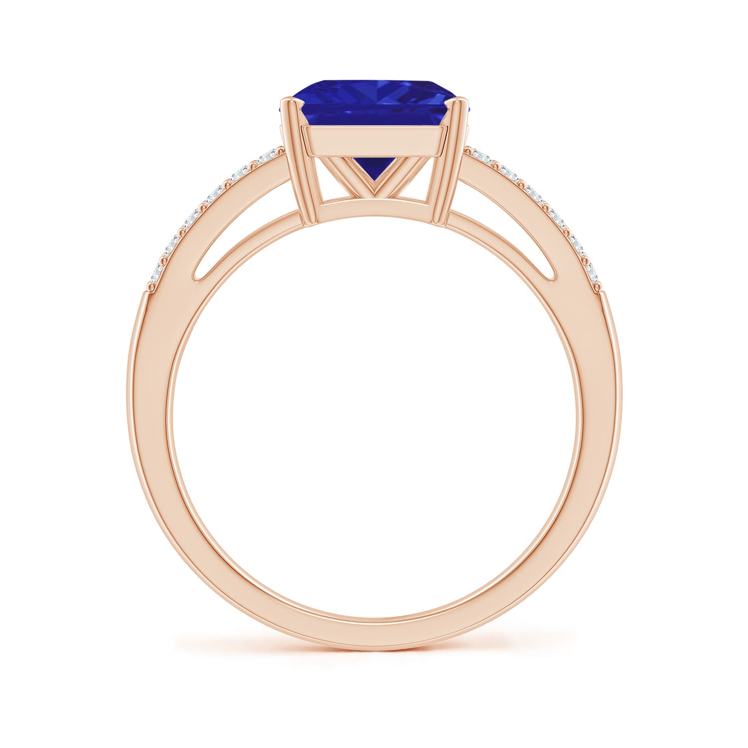 AAAA - Tanzanite / 2.49 CT / 14 KT Rose Gold