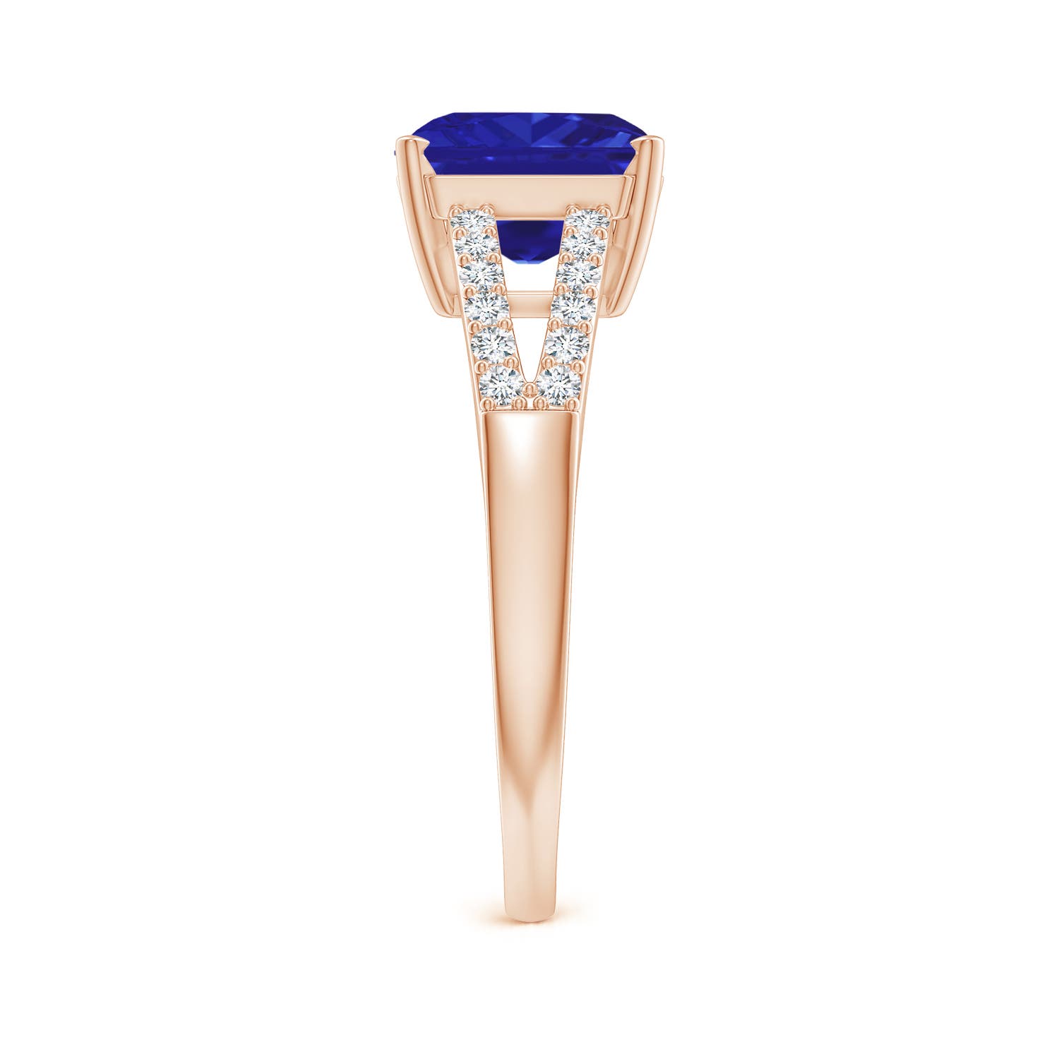 AAAA - Tanzanite / 2.49 CT / 14 KT Rose Gold