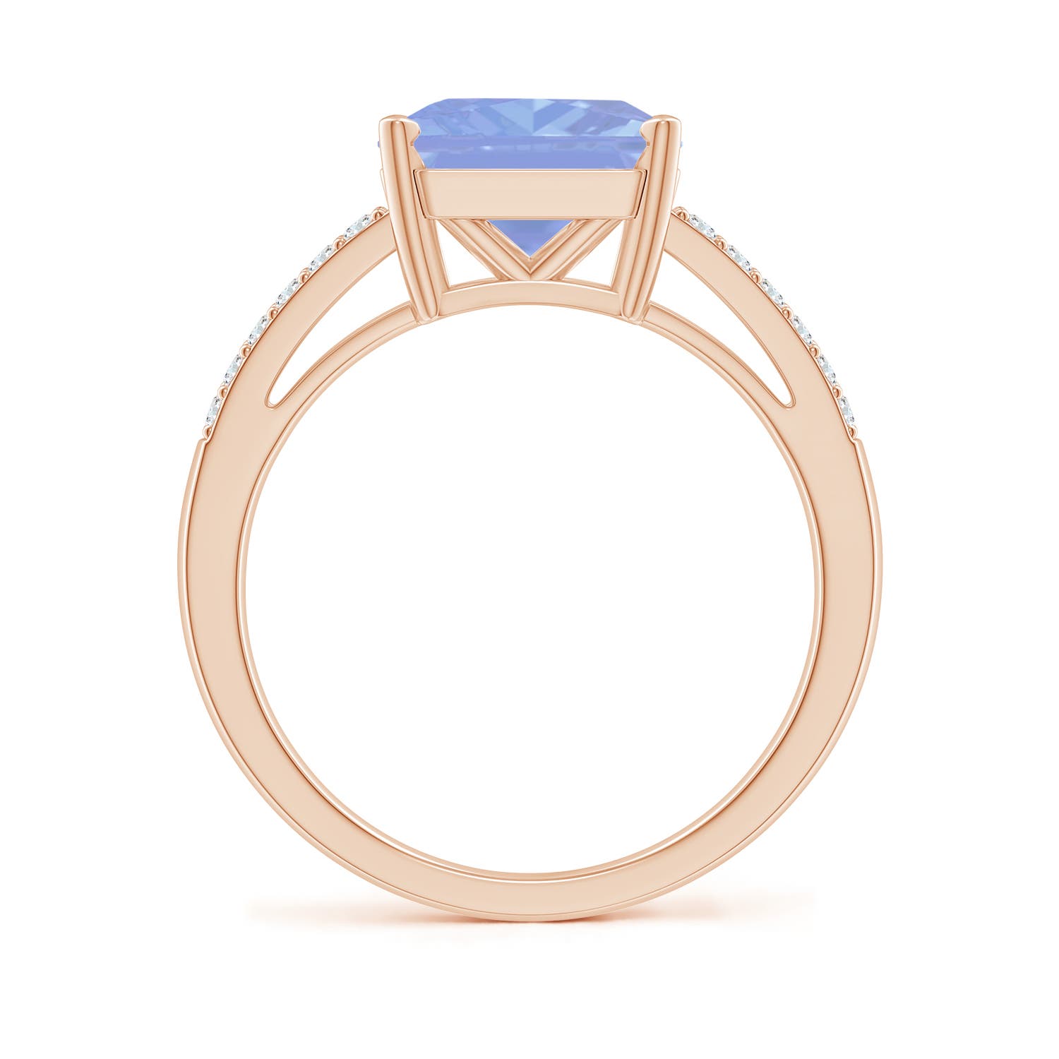 A - Tanzanite / 3.49 CT / 14 KT Rose Gold