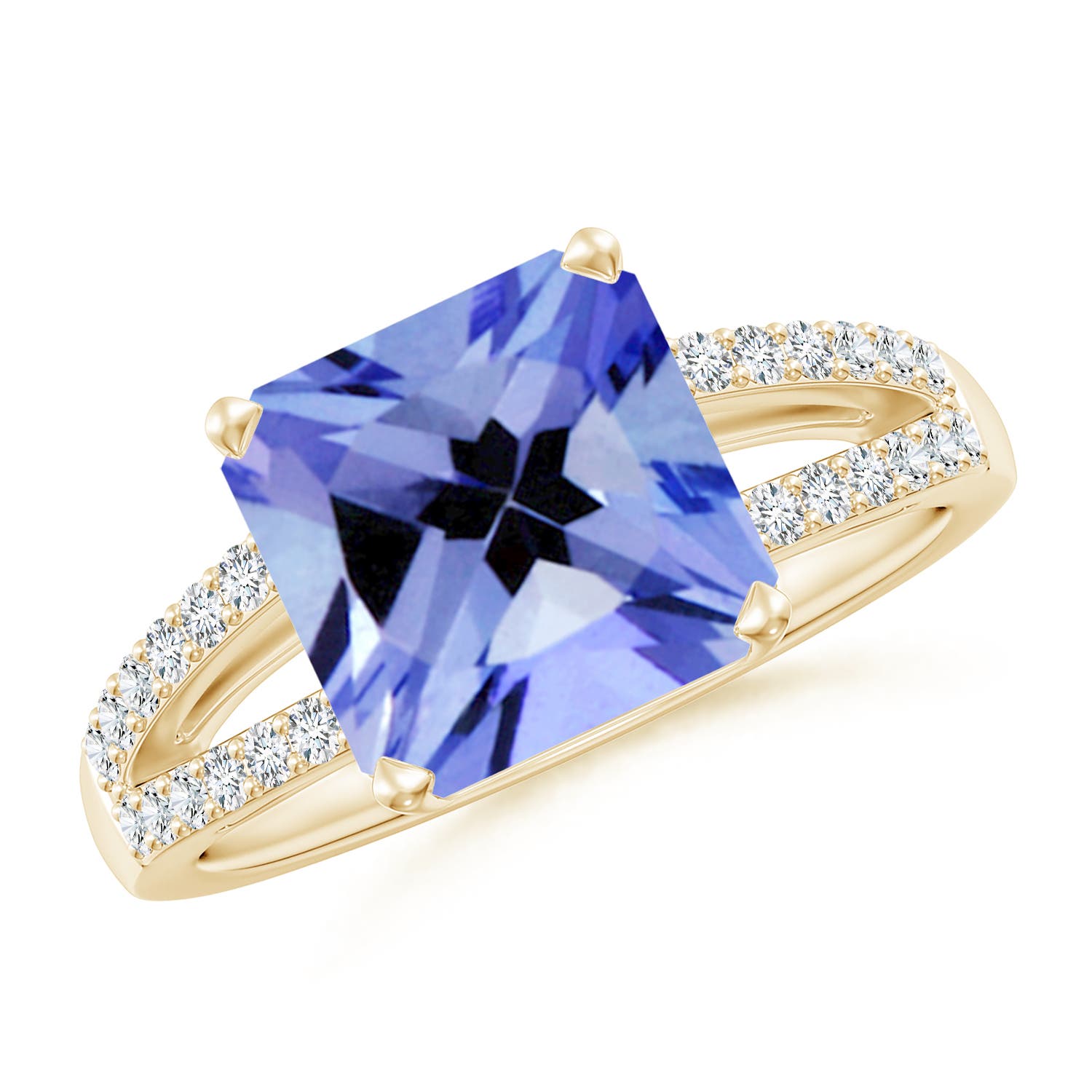 AA - Tanzanite / 3.49 CT / 14 KT Yellow Gold