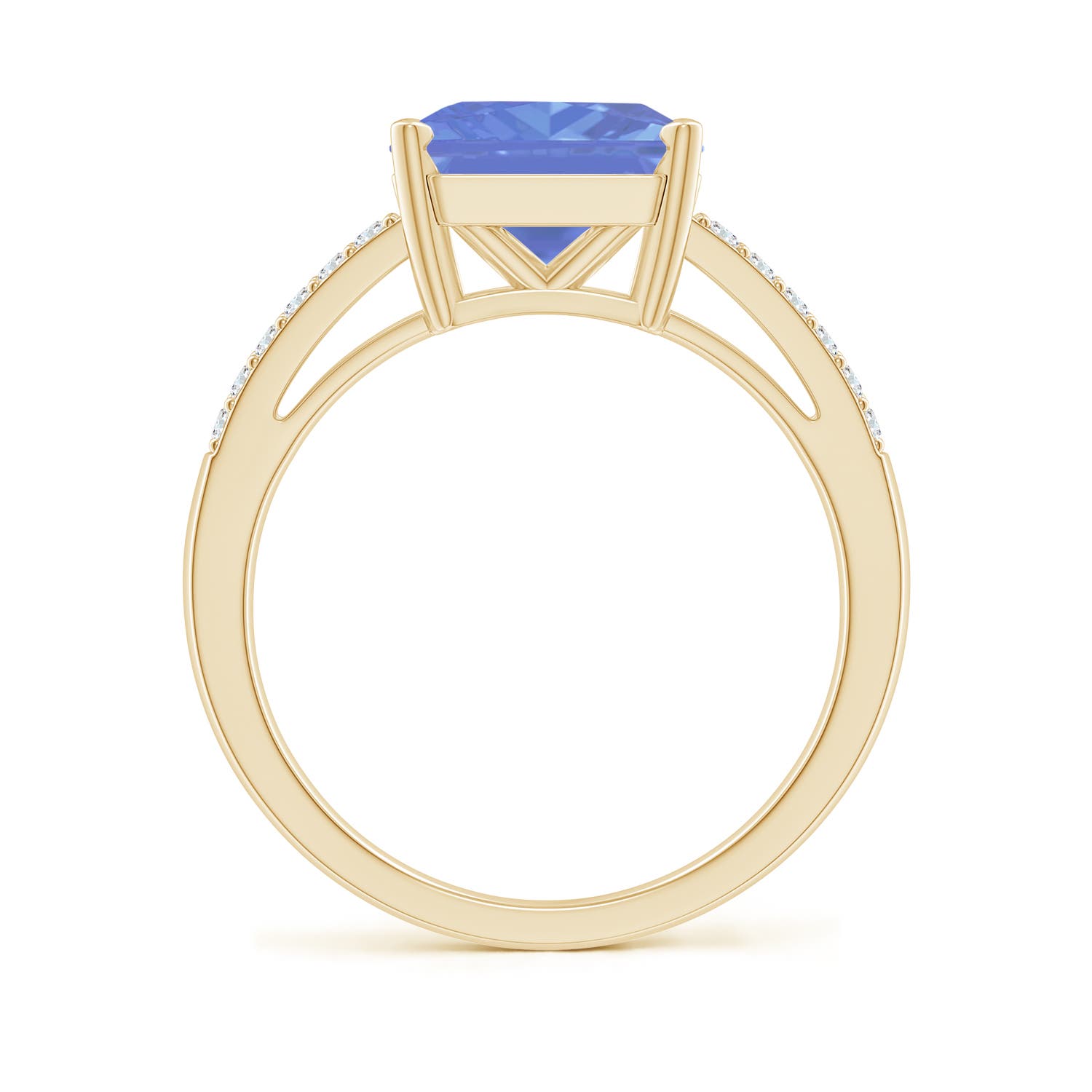 AA - Tanzanite / 3.49 CT / 14 KT Yellow Gold