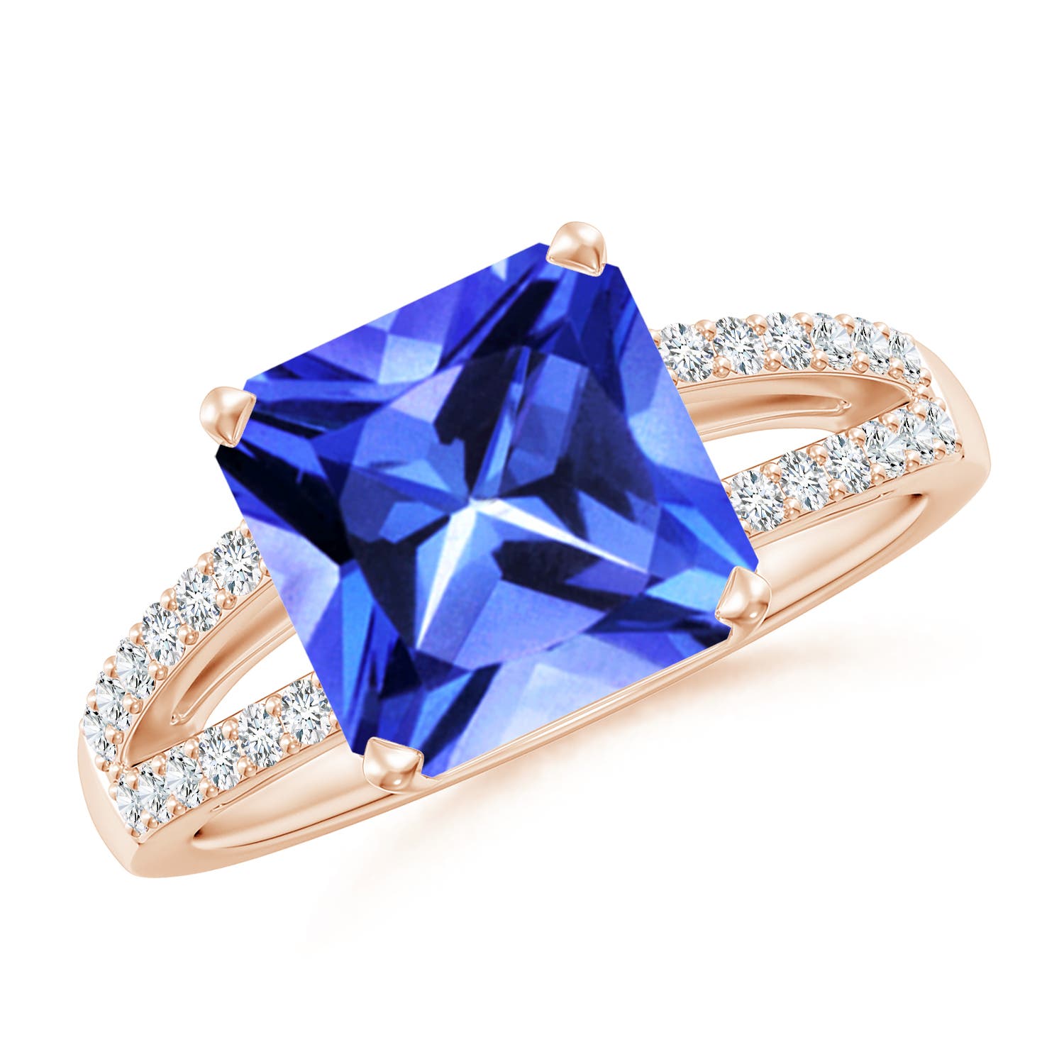 AAA - Tanzanite / 3.49 CT / 14 KT Rose Gold