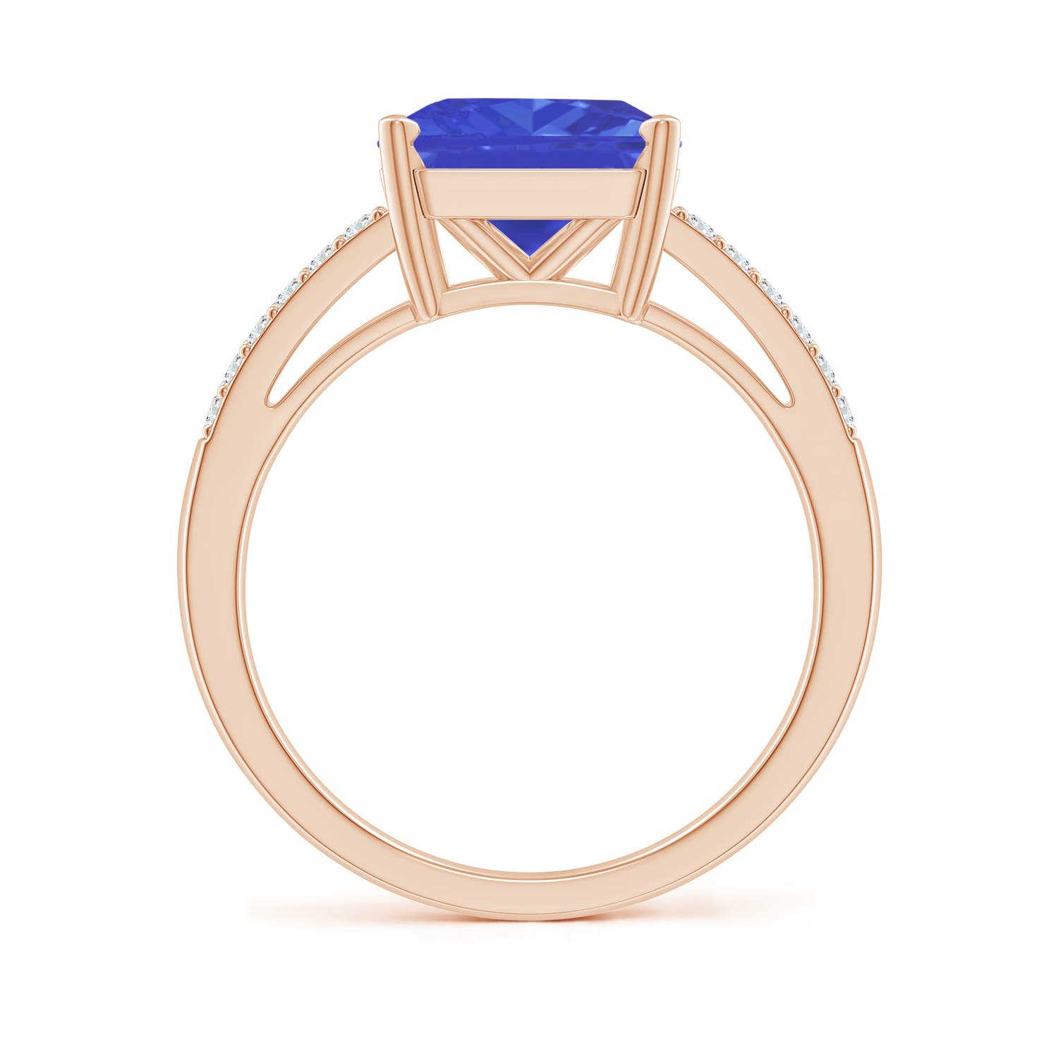 AAA - Tanzanite / 3.49 CT / 14 KT Rose Gold