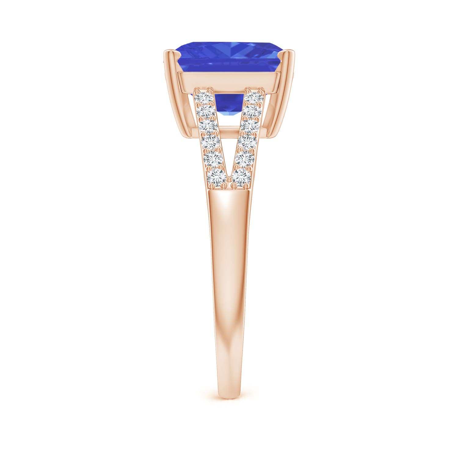 AAA - Tanzanite / 3.49 CT / 14 KT Rose Gold