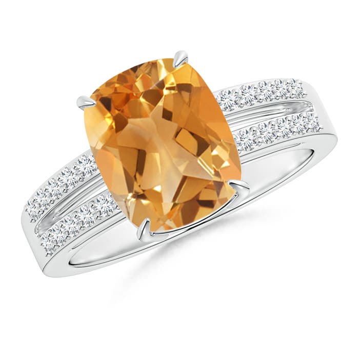 A - Citrine / 2.85 CT / 14 KT White Gold