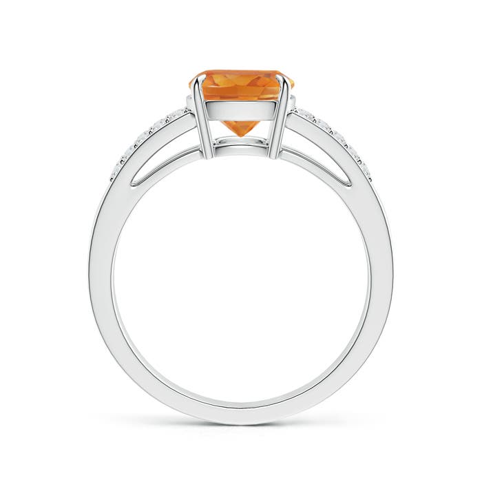 AA - Citrine / 2.11 CT / 14 KT White Gold