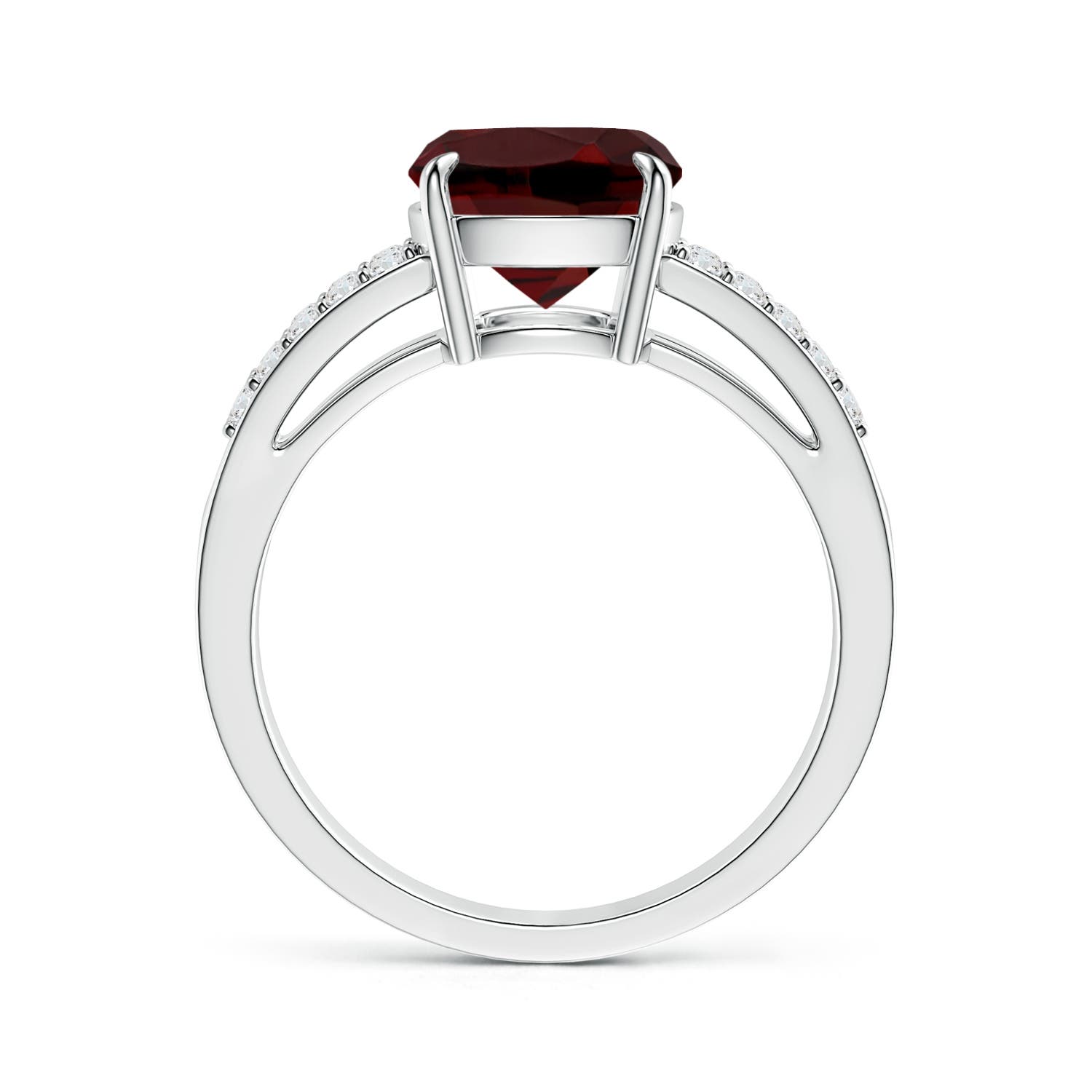 AAA - Garnet / 3.55 CT / 14 KT White Gold