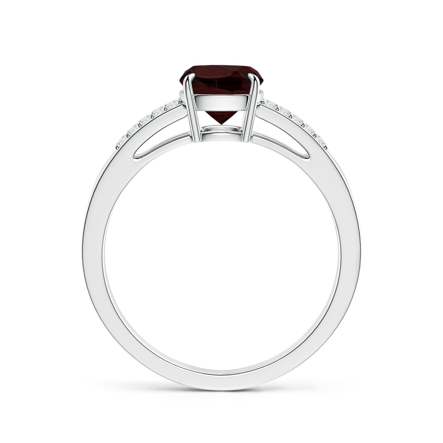 A - Garnet / 1.72 CT / 14 KT White Gold