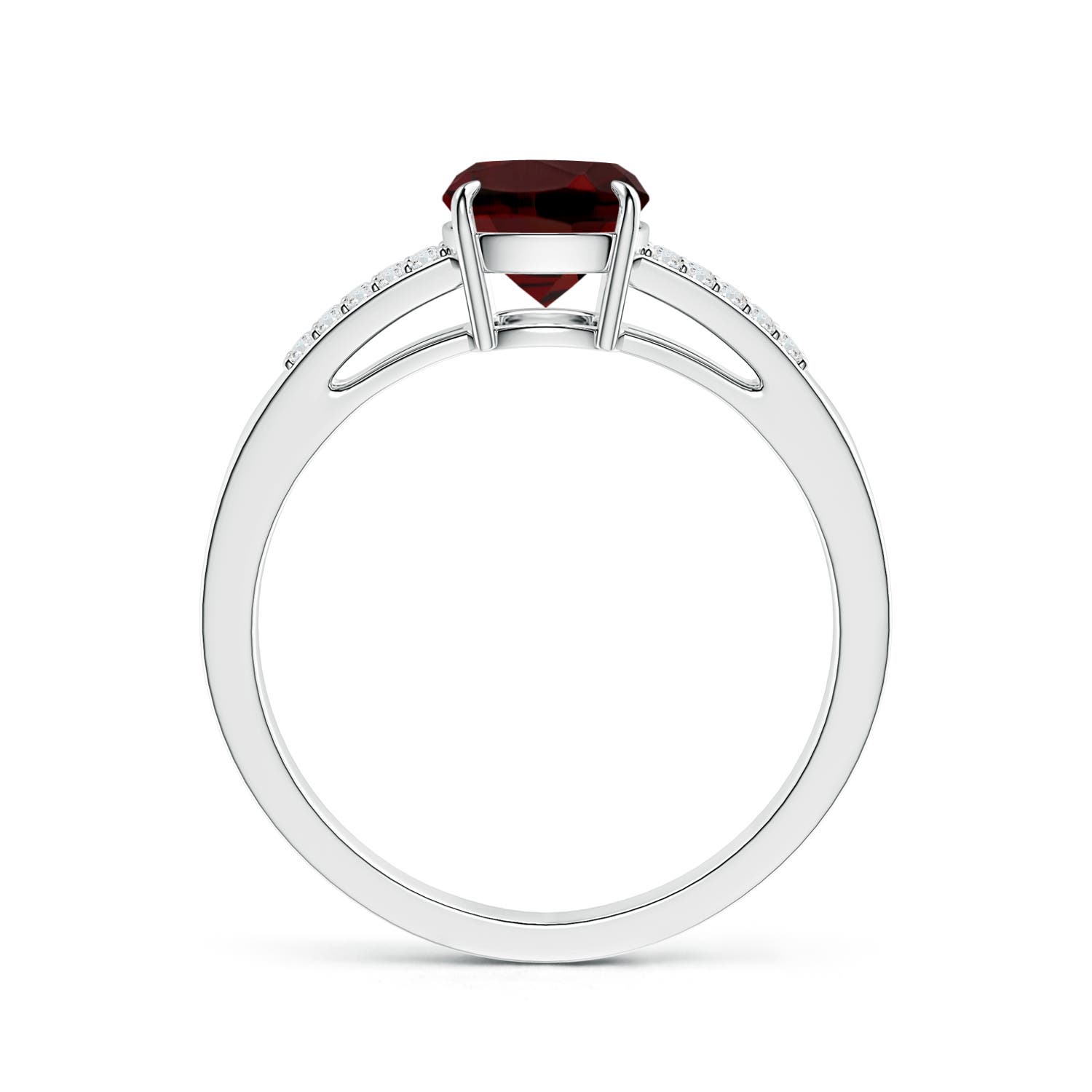 AAA - Garnet / 1.72 CT / 14 KT White Gold