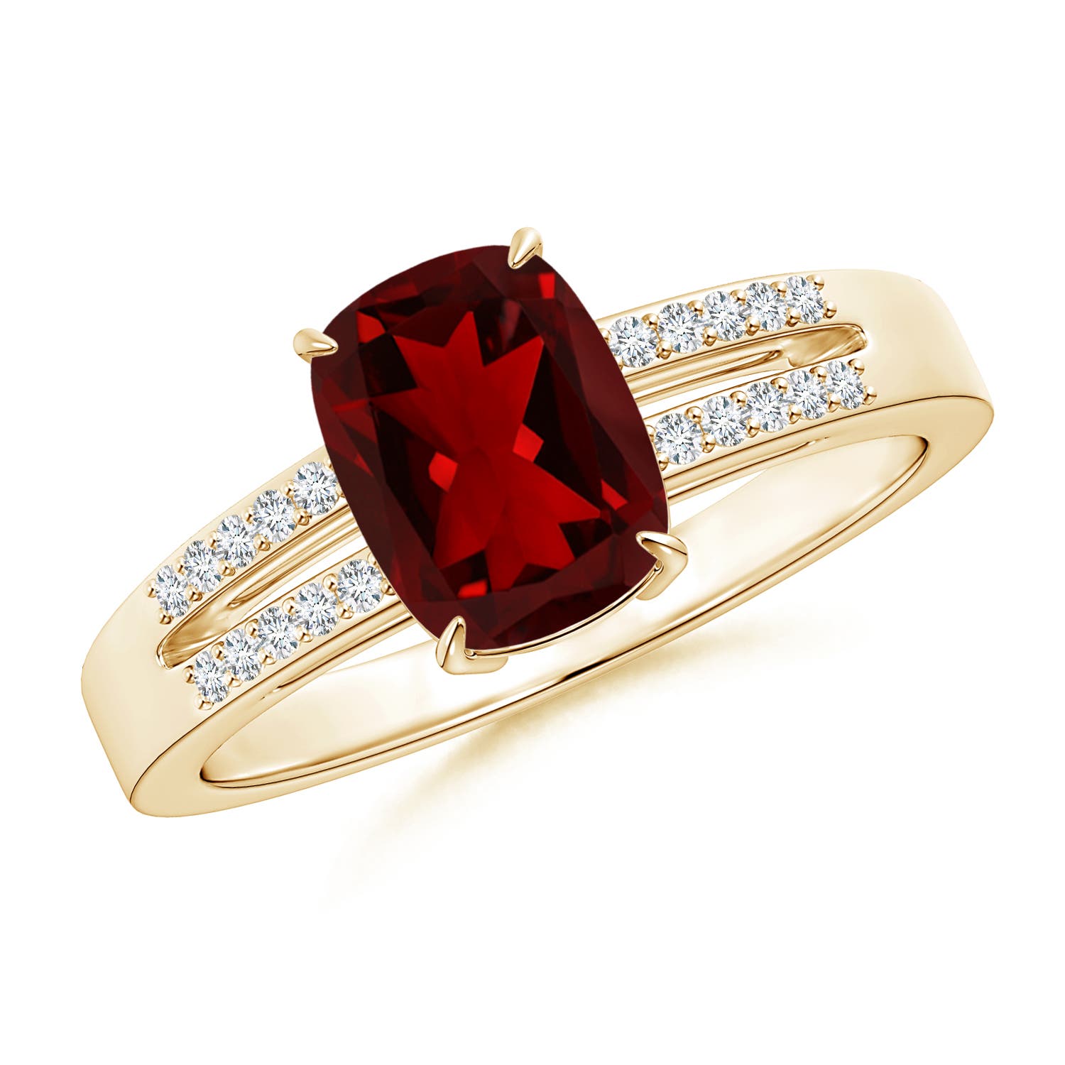 AAAA - Garnet / 1.72 CT / 14 KT Yellow Gold