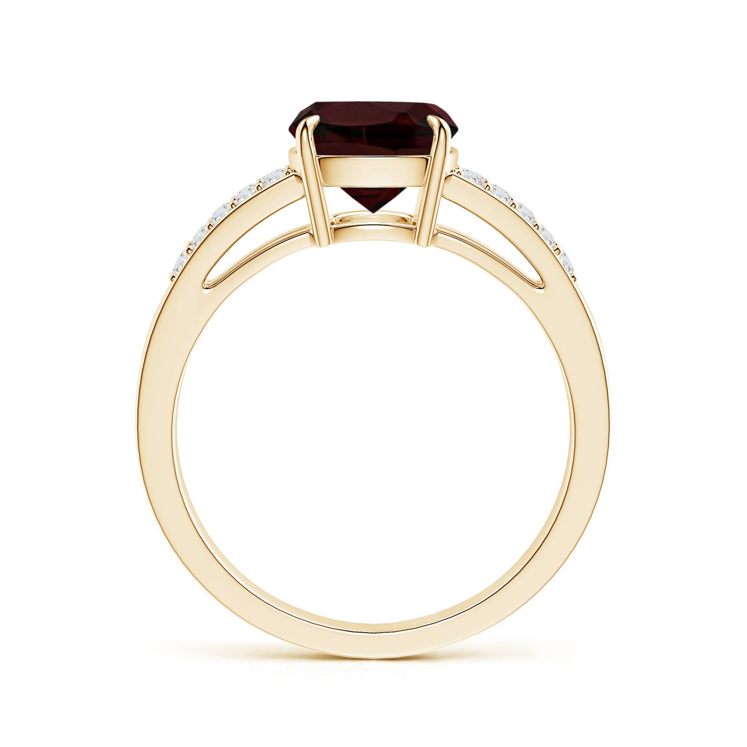 A - Garnet / 3.06 CT / 14 KT Yellow Gold