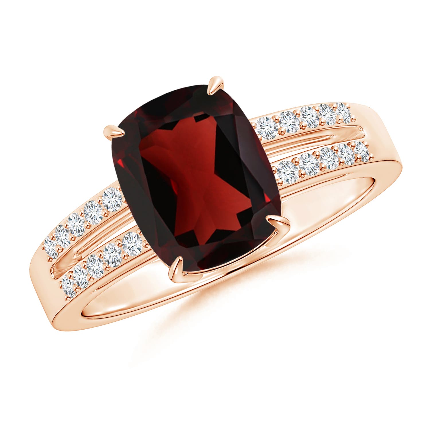 AA - Garnet / 3.06 CT / 14 KT Rose Gold