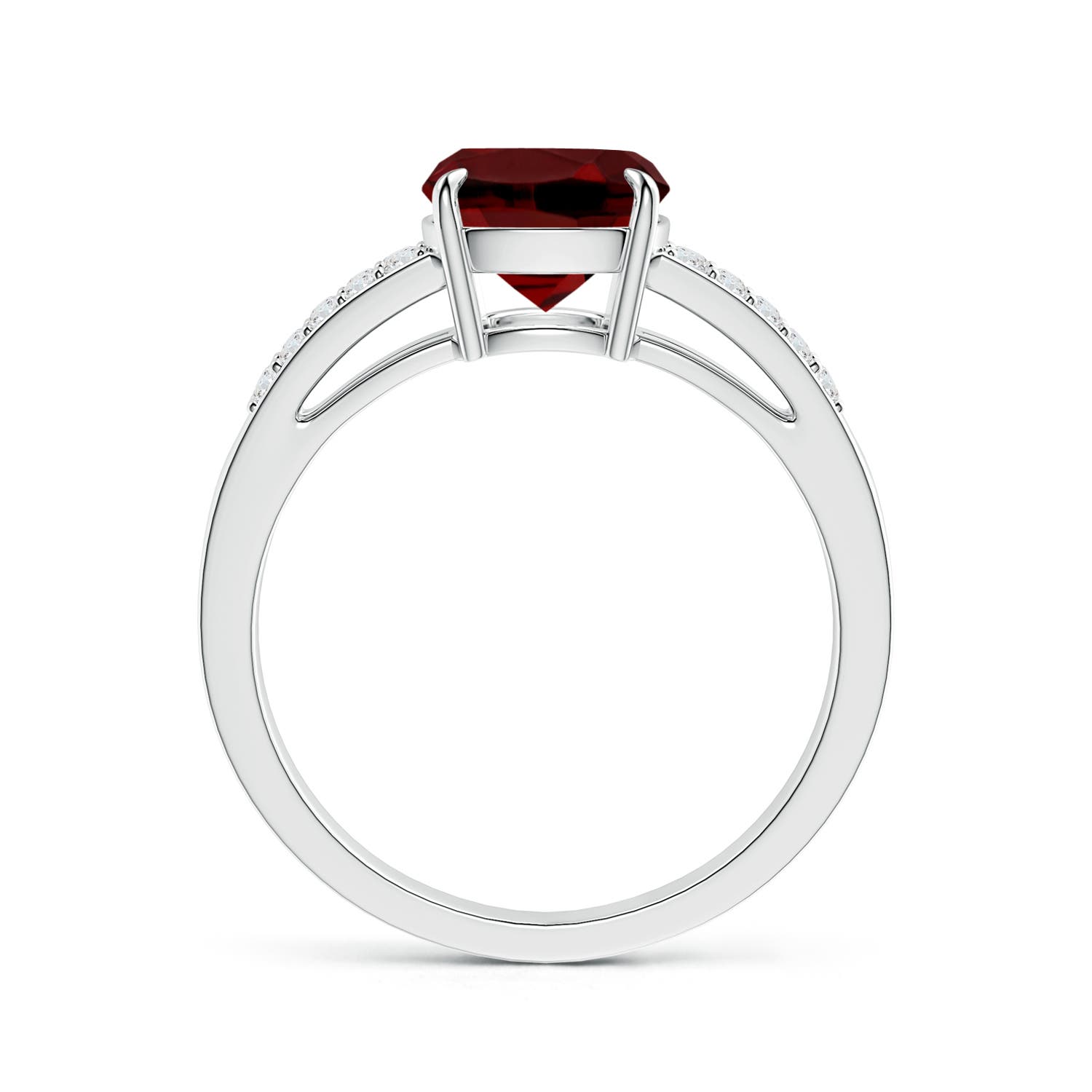 AAAA - Garnet / 3.06 CT / 14 KT White Gold