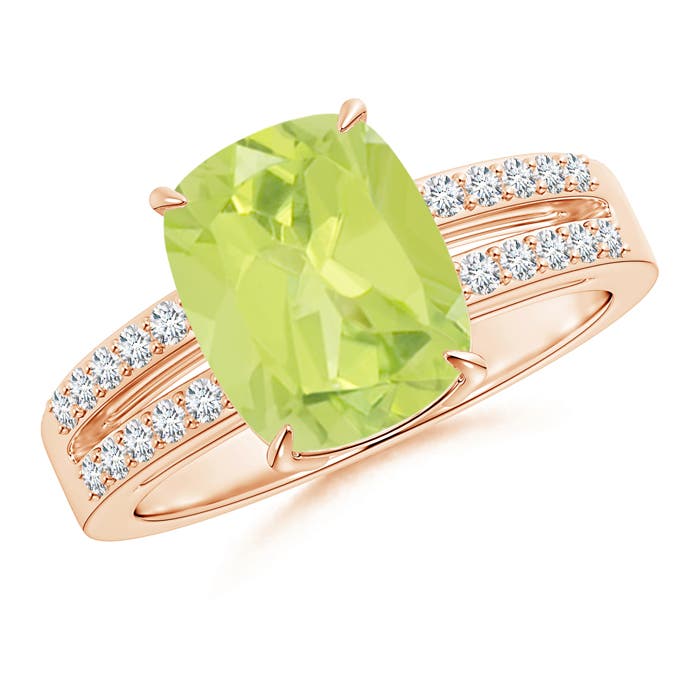 A - Peridot / 3.1 CT / 14 KT Rose Gold