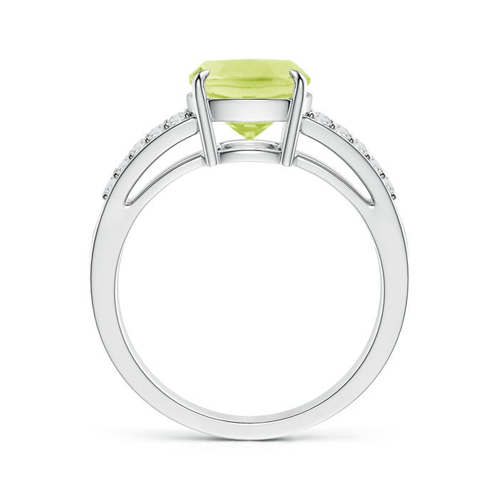 A - Peridot / 3.1 CT / 14 KT White Gold