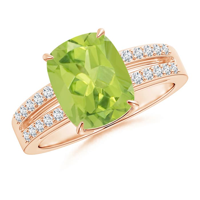 AA - Peridot / 3.1 CT / 14 KT Rose Gold