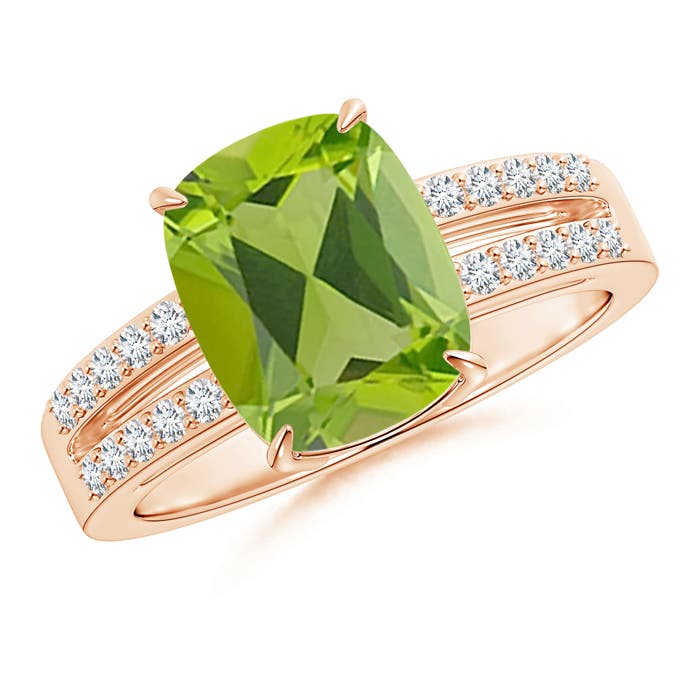 AAA - Peridot / 3.1 CT / 14 KT Rose Gold