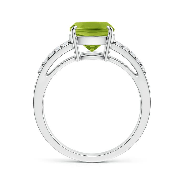 AAA - Peridot / 3.1 CT / 14 KT White Gold