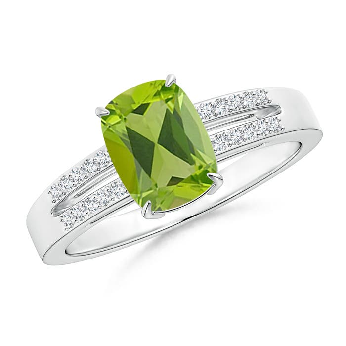 AAA - Peridot / 1.57 CT / 14 KT White Gold