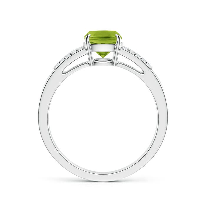 AAA - Peridot / 1.57 CT / 14 KT White Gold