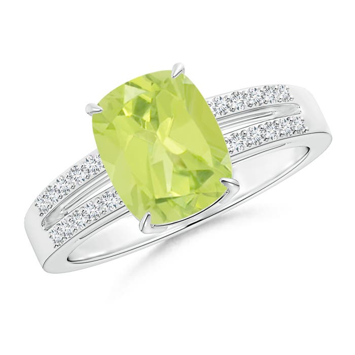 A - Peridot / 2.26 CT / 14 KT White Gold