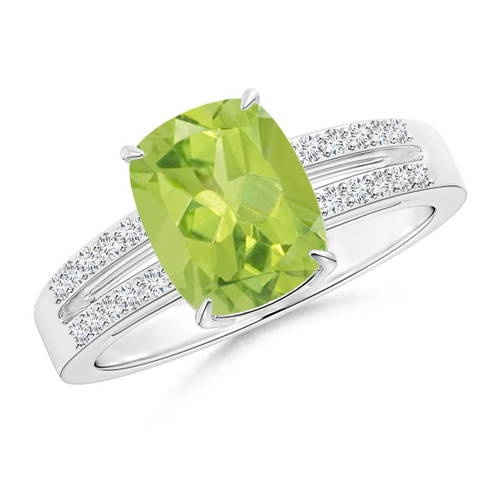 AA - Peridot / 2.26 CT / 14 KT White Gold