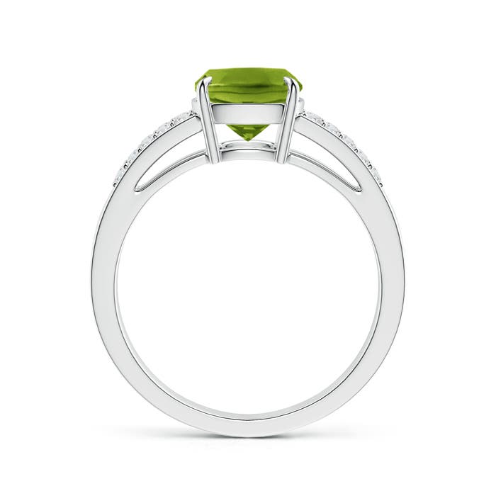 AAAA - Peridot / 2.26 CT / 14 KT White Gold