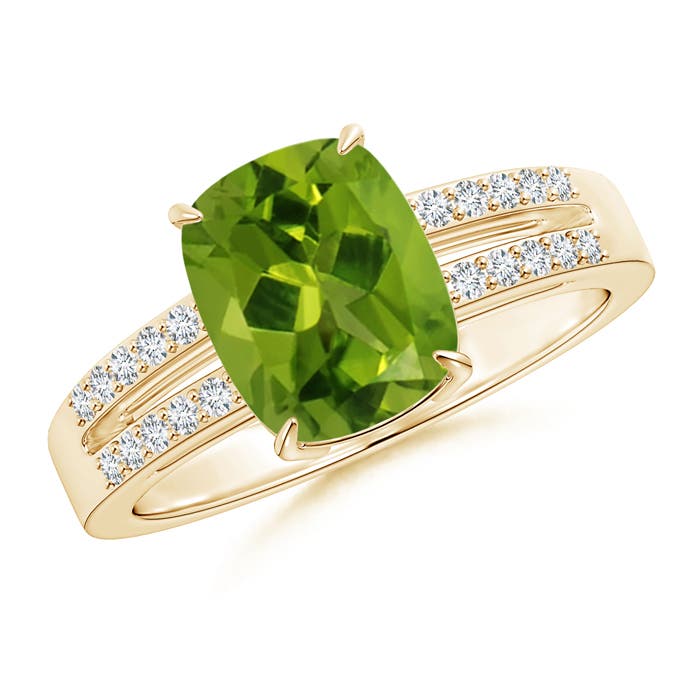 AAAA - Peridot / 2.26 CT / 14 KT Yellow Gold