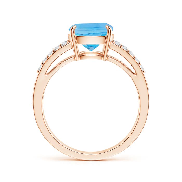 AA - Swiss Blue Topaz / 3.4 CT / 14 KT Rose Gold