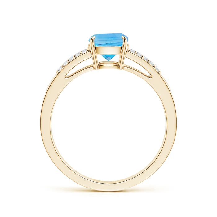 AA - Swiss Blue Topaz / 1.72 CT / 14 KT Yellow Gold